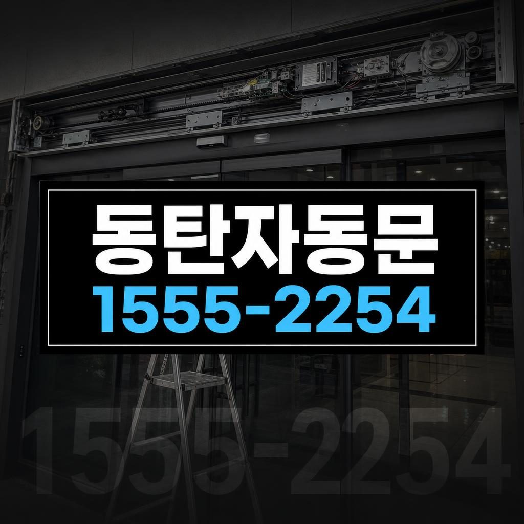동탄자동문수리 영천동 자동문이 계속 반응하는 증상 센서라인 점검