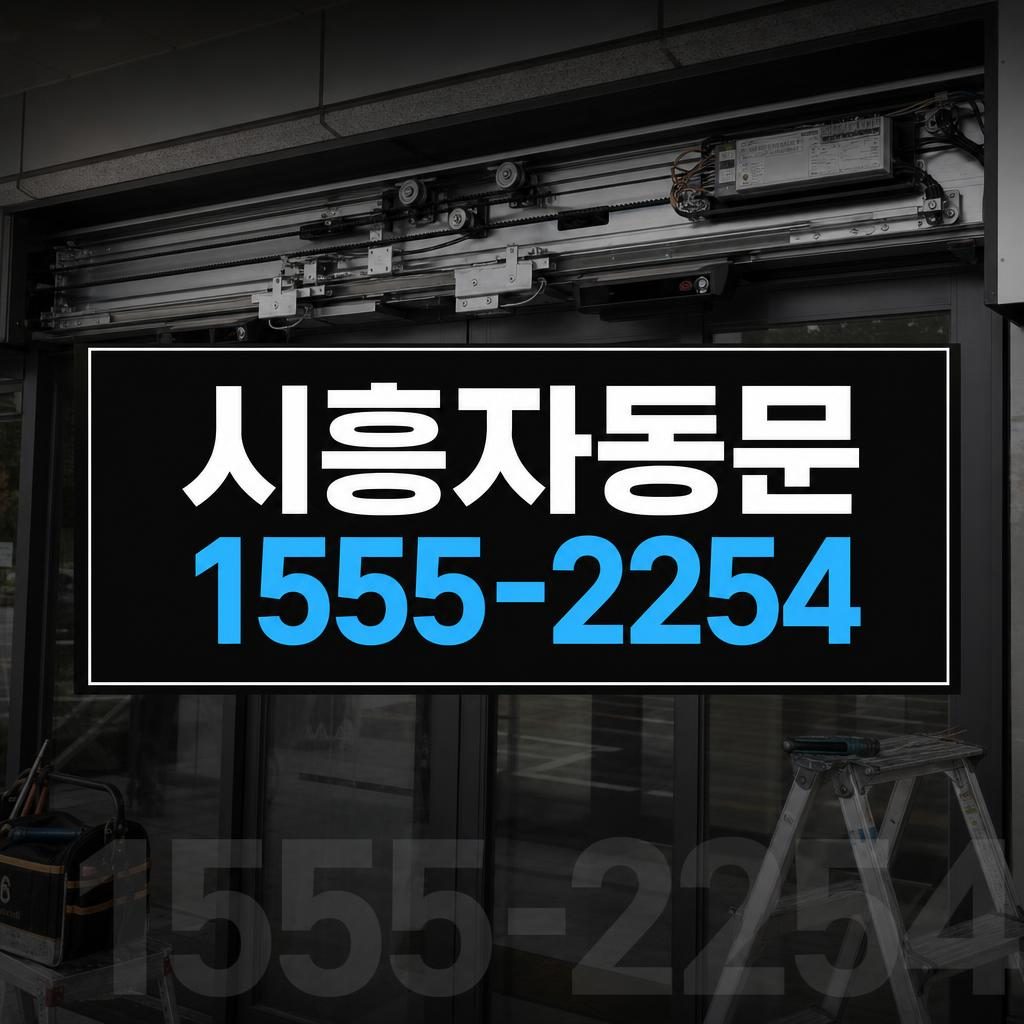 시흥자동문수리 은행동 갑자기 열림과 닫힘이 되지 않는 자동문 수리